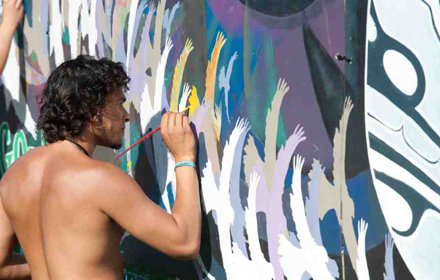 Speak The Unseen (Participatory Mural) at Summer Live 2011