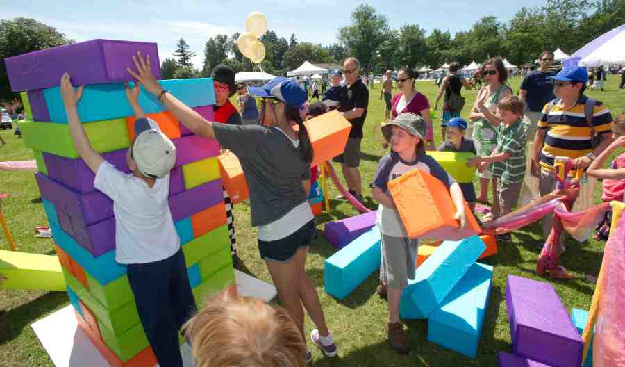Giant Jenga by Public Dreams at Summer Live 2011
